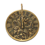 Solid brass grapevine sundial #2306 by Rome 4