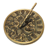 Solid brass grapevine sundial #2306 by Rome 3