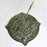 Solid Brass Happiness Sundial (#2303)
