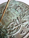 Solid Brass Happiness Sundial (#2303)