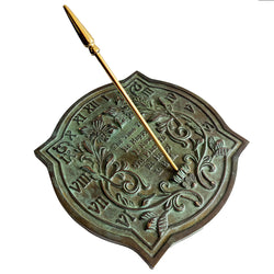 Solid Brass Happiness Sundial (#2303)