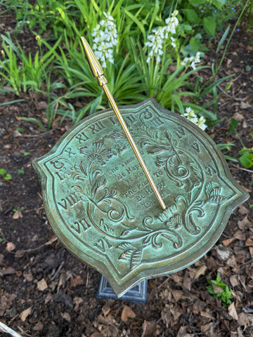 Solid Brass Happiness Sundial (#2303)