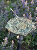 Solid Brass Happiness Sundial (#2303)
