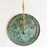 Solid Brass Rosette Sundial 10.5" dia. (#2304)