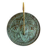 Solid Brass Rosette Sundial 10.5" dia. (#2304)
