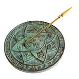 Solid Brass Rosette Sundial 10.5" dia. (#2304)