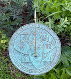 Solid Brass Rosette Sundial 10.5" dia. (#2304)
