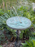 Solid Brass Rosette Sundial 10.5" dia. (#2304)