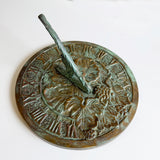Solid Brass Grapevine Sundials white background b