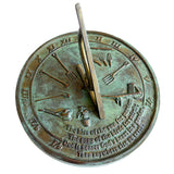Solid Brass Kiss Of The Sun Sundial 10" Dia. (#2307)