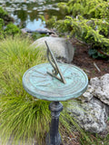 Solid Brass Kiss Of The Sun Sundial 10" Dia. (#2307)