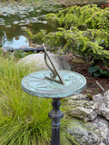 Solid Brass Kiss Of The Sun Sundial 10" Dia. (#2307)