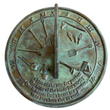 Solid Brass Kiss Of The Sun Sundial 10" Dia. (#2307)