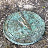Solid Brass Kiss Of The Sun Sundial 10" Dia. (#2307)