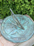 Solid Brass Kiss Of The Sun Sundial 10" Dia. (#2307)