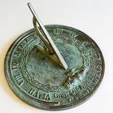 Solid Brass Grow Old With Me Sundial 10" Dia. (#2308)