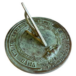 Solid Brass Grow Old With Me Sundial 10" Dia. (#2308)
