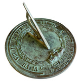 Solid Brass Grow Old With Me Sundial 10" Dia. (#2308)