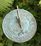 Solid Brass Grow Old With Me Sundial 10" Dia. (#2308)
