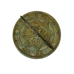 Solid Brass Gothic Sundial 8.5" Dia. (#2311)