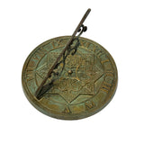 Solid Brass Gothic Sundial 8.5" Dia. (#2311)