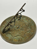 Solid Brass Gothic Sundial 8.5" Dia. (#2311)