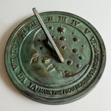 Solid Brass Moon & Stars Sundial 8.5" Dia. (#2312)