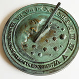 Solid Brass Moon & Stars Sundial 8.5" Dia. (#2312)
