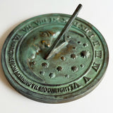 Solid Brass Moon & Stars Sundial 8.5" Dia. (#2312)
