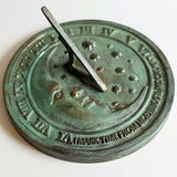 Solid Brass Moon & Stars Sundial 8.5" Dia. (#2312)