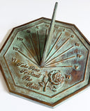Solid Brass Rose Sundial white background g