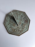 Solid Brass Rose Sundial 8.5" Dia. (#2320)