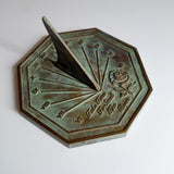 Solid Brass Rose Sundial 8.5" Dia. (#2320)
