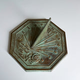 Solid Brass Rose Sundial 8.5" Dia. (#2320)