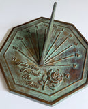 Solid Brass Rose Sundial 8.5" Dia. (#2320)