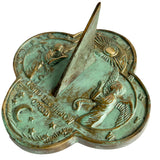Solid Brass Angel Sundial #2340 white background b