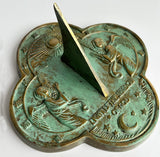 Solid Brass Angel Sundial #2340 white background c
