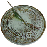 Solid Brass Verdi Father Time Sundial 