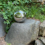 Stainless Steel Gazing Globes - reflective modern decor for indoor / outdoor use