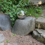 Stainless Steel Gazing Globes - reflective modern decor for indoor / outdoor use