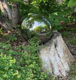 Stainless Steel Gazing Globes - reflective modern decor for indoor / outdoor use