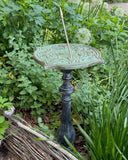 Cast Aluminum Spindle Sundial Base, Faux Aged Lead Finish 22" Ht (#B30)