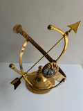 Polished Solid Brass Armillary Sundial - Special Price - Outdoor Scratch and Dent Demo (1334SDA)