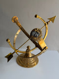 Polished Solid Brass Armillary Sundial - Special Price - Outdoor Scratch and Dent Demo (1334SDA)