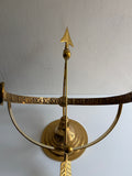 Polished Solid Brass Armillary Sundial - Special Price - Outdoor Scratch and Dent Demo (1334SDA)