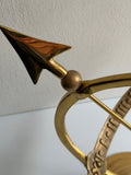 Polished Solid Brass Armillary Sundial - Special Price - Outdoor Scratch and Dent Demo (1334SDA)