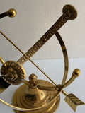 Polished Solid Brass Armillary Sundial - Special Price - Outdoor Scratch and Dent Demo (1334SDA)
