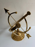Polished Solid Brass Armillary Sundial - Special Price - Outdoor Scratch and Dent Demo (1334SDA)