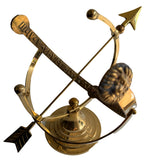 Polished Solid Brass Armillary Sundial - Special Price - Scratch and Dent Demo (1334SDB)