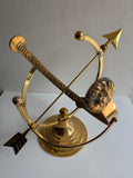 Polished Solid Brass Armillary Sundial - Special Price - Scratch and Dent Demo (1334SDB)
